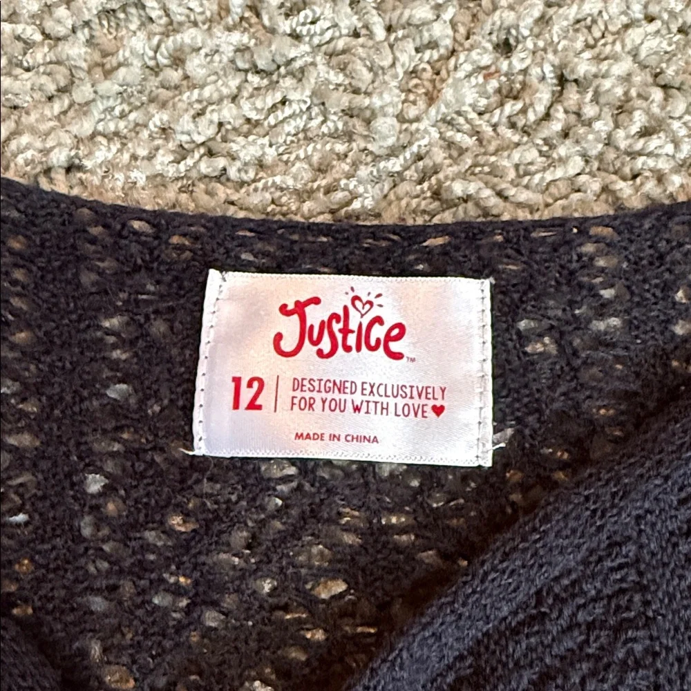 Girls Open Front Cardigan Justice (12)